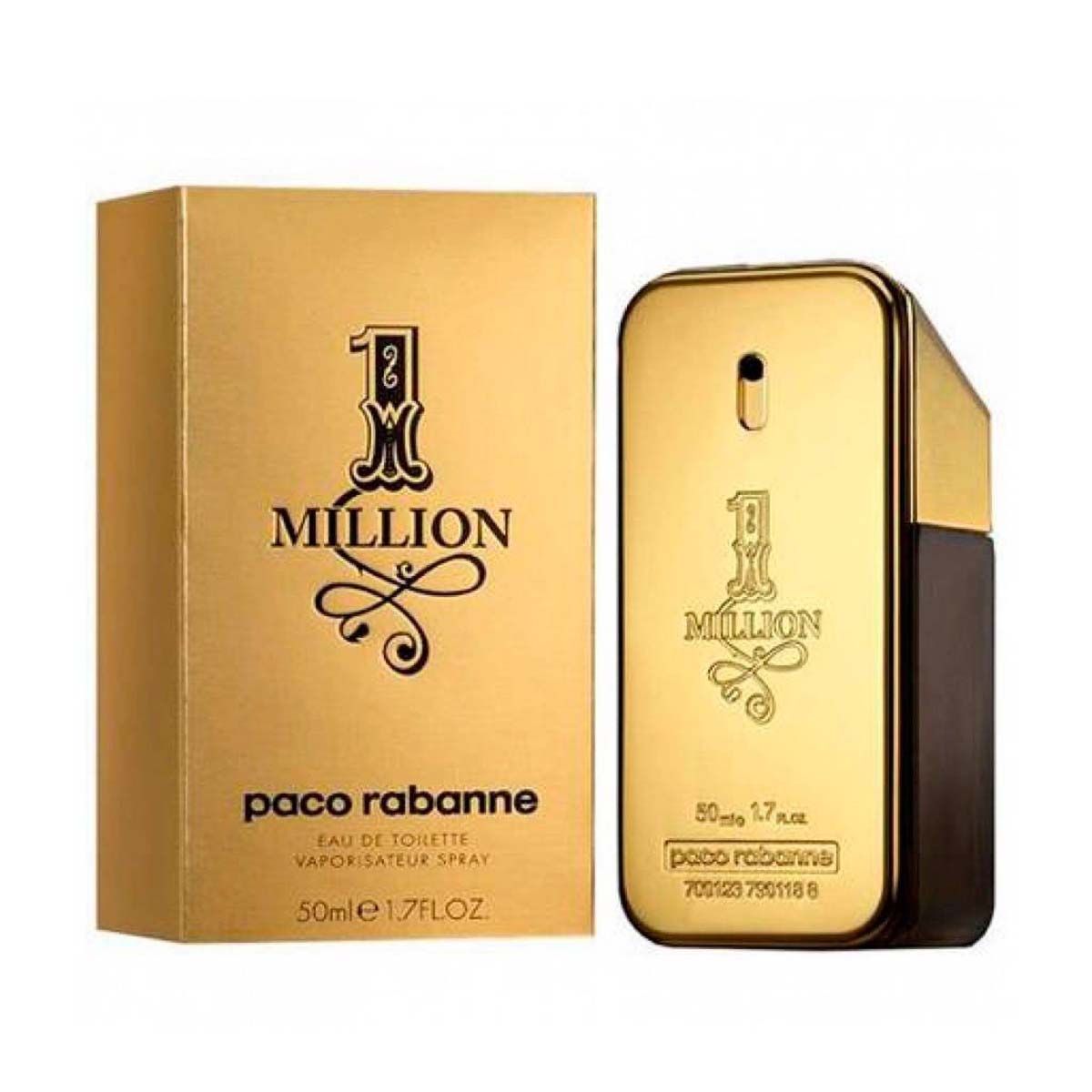 Paco Rabanne Eau de Toilette Spray un million de 50 ml d'hommes