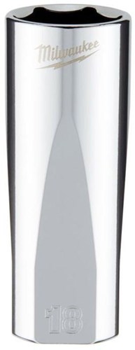 Milwaukee accessoires 3 8 douille à cliquet métrique longue -18mm - 4932478362