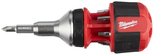 Accessoires Milwaukee Tournevis multi-embouts à cliquet compact 8 en 1 - 1pc - 4932471868