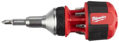 Accessoires Milwaukee Tournevis multi-embouts à cliquet compact 8 en 1 - 1pc - 4932471868