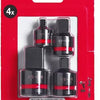 Adaptateur d'accessoires Milwaukee Shockwave Hex Set-4pc - 4932480356