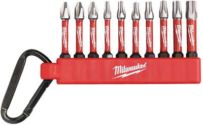 Abi Milwaukee accessoires Carner 10 embouts Shockwave - 4932480941