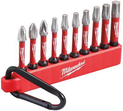 Abi Milwaukee accessoires Carner 10 embouts Shockwave - 4932480941