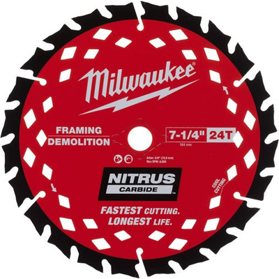 Lame de scie circulaire accessoires Milwaukee | démolition | csb p wd 190x30x1.6x24atb | 1 pièce - 4932499376
