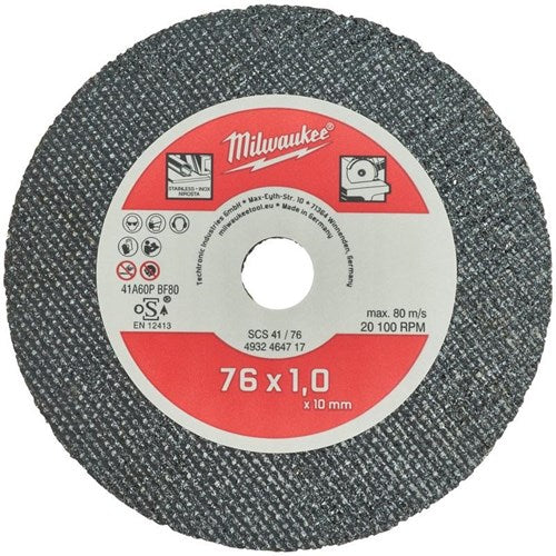 Milwaukee accessoires disque à tronçonner scs41 76 - 3pc - 4932464717