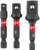 Milwaukee accessoires prises adaptateur choc wave set-3pc - 4932479228