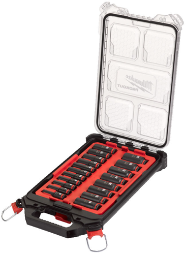 Jeu de douilles accessoires Imp Milwaukee packout™ shockwave™ act duty (19 pièces) - 4932480946