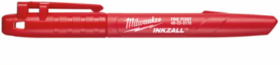 Milwaukee accessoires marqueur à pointe fine - rouge - 1pc - 48223170