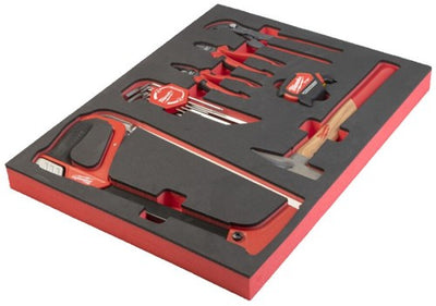 Milwaukee accessoires incrustation en mousse avec divers outils à main (15 pièces) - 4932493257