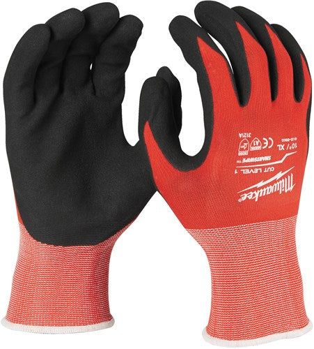 Accessoires Milwaukee gants de travail trempés | classe de coupe 1 a - xl 10 | 1 paire - 4932471418