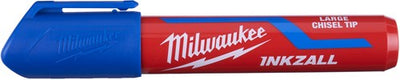 Milwaukee accessoires inkzall bleu l marqueur à pointe biseautée | 12 pièces - 4932471557