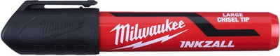 Milwaukee accessoires inkzall noir l marqueur à pointe biseautée - 4932471555