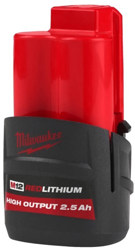 Accessoires Milwaukee m12 hb2.5 | haut rendement | Batterie 2,5 Ah | 12v-4932480164