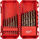 Milwaukee accessoires rouge cobalt packout prêt boîte jeu de forets à métaux hss-g - 4932499764