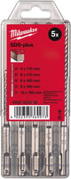 Milwaukee accessoires set sds-plus marteau perforateur en cassette plastique (5 pièces) nouveau ms2 - 4932352338