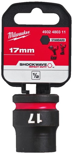 Milwaukee accessoires capuchon d'onde de choc | hexagone | 1 2 | court | 17mm - 4932480311