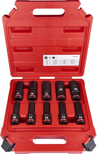 Jeu de douilles Shockwave accessoires Milwaukee | 10 pièces - 4932480457