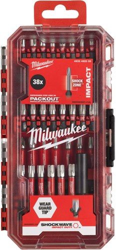 Imp Milwaukee accessoires Shockwave Act Duty jeu d'embouts à vis 38 pièces - 4932492009