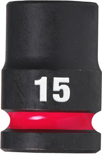 Accessoires Milwaukee douille à choc Shockwave 1 2 courte 15 mm | 1 pièce - 4932480309