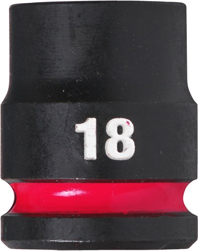 Accessoires Milwaukee douille à choc Shockwave 1 2 courte 18 mm | 1 pièce - 4932480312