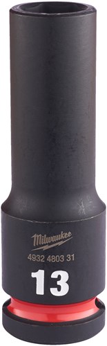 Accessoires Milwaukee douille à choc Shockwave 1 2 longue 13 mm | 1 pièce - 4932480331