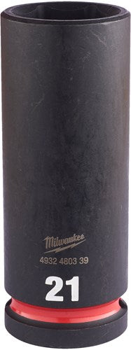 Accessoires Milwaukee douille à choc Shockwave 1 2 longue 21 mm | 1 pièce - 4932480339