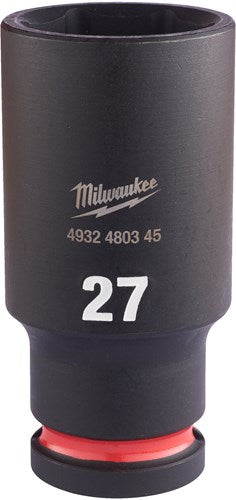 Accessoires Milwaukee douille à choc Shockwave 1 2 longue 27 mm | 1 pièce - 4932480345