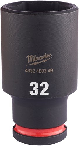 Accessoires Milwaukee douille à choc Shockwave 1 2 longue 32 mm | 1 pièce - 4932480349