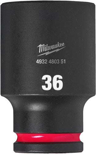 Accessoires Milwaukee douille à choc Shockwave 1 2 longue 36 mm | 1 pièce - 4932480351