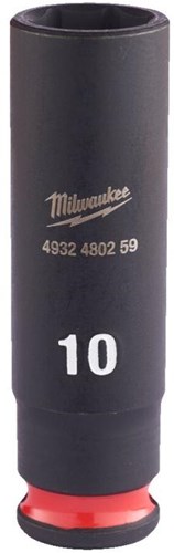 Accessoires Milwaukee douille à impact Shockwave 1 4 profondeur 10 mm | 1 pièce - 4932480259