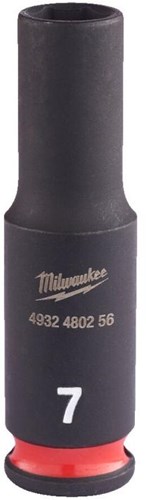 Accessoires Milwaukee douille à impact Shockwave 1 4 profondeur 7mm | 1 pièce - 4932480256