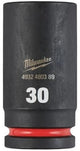 Accessoires Milwaukee douille à impact Shockwave 3 4 profondeur 30mm | 1 pièce - 4932480389