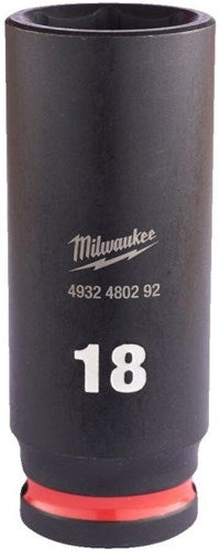 Accessoires Milwaukee douille à impact Shockwave 3 8 profondeur 18mm | 1 pièce - 4932480292