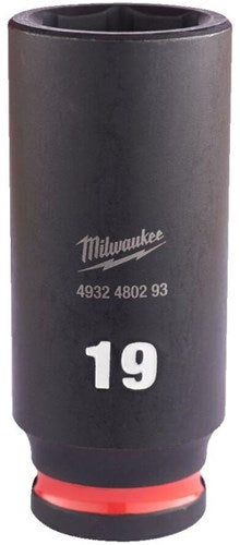 Accessoires Milwaukee douille à impact Shockwave 3 8 profondeur 19mm | 1 pièce - 4932480293