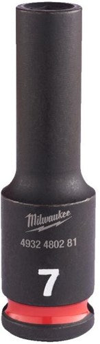 Accessoires Milwaukee douille à impact Shockwave 3 8 profondeur 7mm | 1 pièce - 4932480281