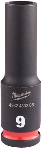 Accessoires Milwaukee douille à impact Shockwave 3 8 profondeur 9mm | 1 pièce - 4932480283