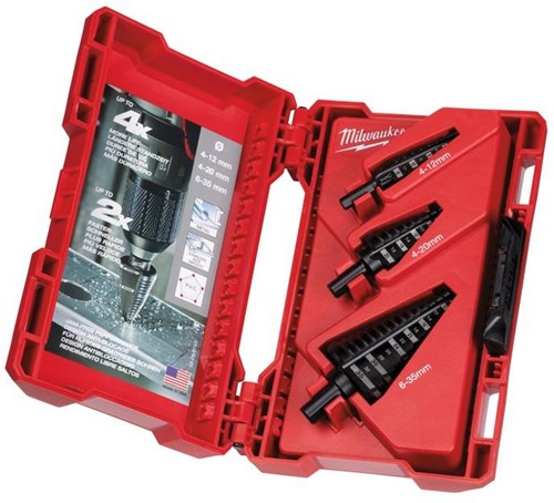 Milwaukee accessoires jeu de forets étagés (3 pièces) - 48899399