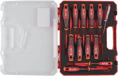 Milwaukee accessoires jeu de tournevis tri-lobe vde - 12 pièces - 4932479095