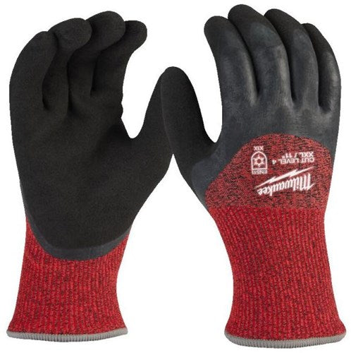 Accessoires Milwaukee gants de travail d'hiver classe de coupe 4 d -10 xl | 1 paire - 4932480614