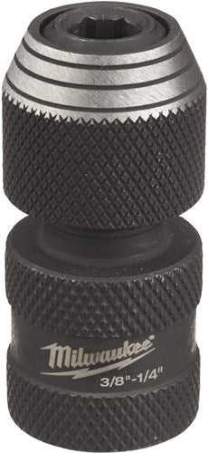 Adaptateur Milwaukee shw 3 8 sq à 1 4 hex - 1 pc adaptateur de capuchons shockwave™ 3 8 à 1 4 hex - 4932493426