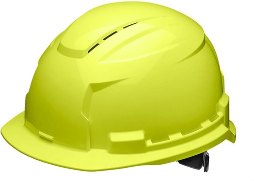 Casque de sécurité ventilé jaune haute visibilité Milwaukee bolt100 - 4932480664