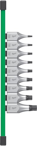 Jeu de douilles Milwaukee | 1 2 quatre plats™ | sur rail | 9 pièces - 4932480822