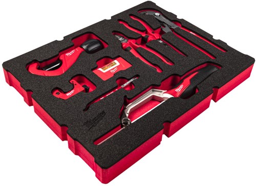 Insert en mousse Milwaukee adapté à toutes les boîtes à outils Packout™ avec tiroirs de plombier | 8 pièces - 4932493639