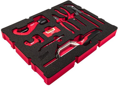 Insert en mousse Milwaukee adapté à toutes les boîtes à outils Packout™ avec tiroirs de plombier | 8 pièces - 4932493639