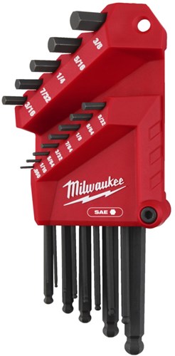Jeu de clés hexagonales Milwaukee impériales | 9 pièces - 4932493615