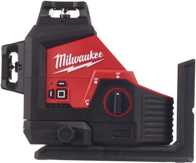 Milwaukee m12 3pl-0c | Laser tridimensionnel m12 avec 3 cercles laser verts 360° - 4933478103 - 4933478103