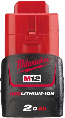 Batterie Milwaukee m12 b2 (12 v 2,0ah redlithium-ion) - 4932430064