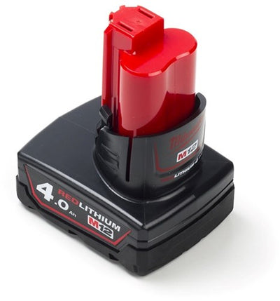 Batterie Milwaukee m12 b4 (12 v 4,0ah redlithium-ion) - 4932430065