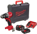 Milwaukee m18 blpdrc-422c perceuse à percussion m18 60nm compacte sans balais, 1 x 4,0 ah 1x 2,0ah - 4933492825 - afbeelding 1