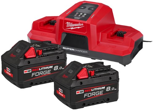 Milwaukee m18 forgenrg-802dbsc | kit de forge m18 802 18v 8.0ah | avec m18 dbsc-4933498616